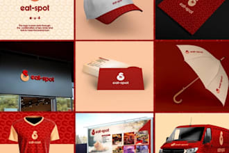 design restaurant logo food packaging menu design fast food delivery branding
