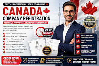 incorporate canada company, canada company registration, federal or provincial
