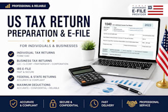 prepare and efile USA tax returns for individuals and businesses