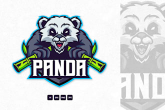 create a custom panda logo with unique concepts