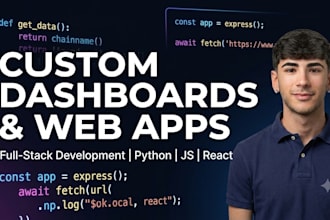 build custom web dashboards using javascript and python
