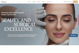build wix aesthetic clinic website med spa beauty treatment service website