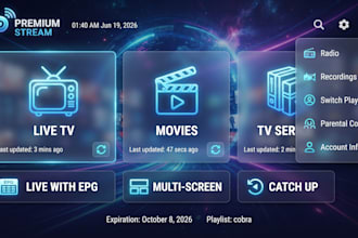 branded ibo player iptv app with multi dns and white label setup