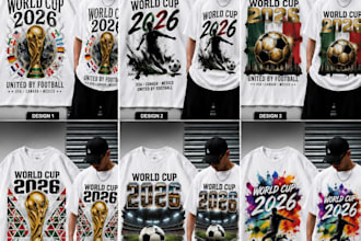 create unique football world cup t shirt designs