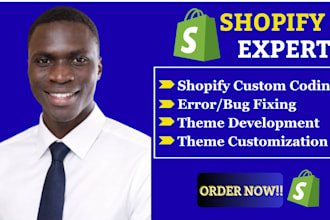 do shopify issues  fix shopify store shopify bug fix shopify custom coding