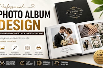 photo album, wedding album, photo book, photo retouching, photobook album design