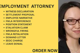 be your employment lawyer for wrongful termination, eeoc and fmla retaliation
