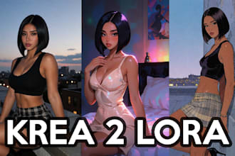 train a custom character or style on krea2 model