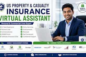 be your US property and casualty insurance virtual assistant