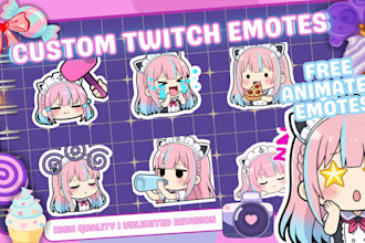 draw twitch emotes, animated chibi emote, discord emoji