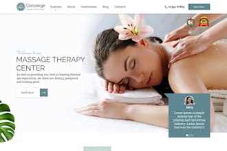 do wordpress massage therapy, yoga,spa, salon, beauty care, cosmetic wix website