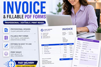 create invoice and fillable pdf form