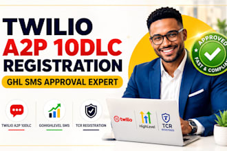 do twilio a2p 10dlc registration, gohighlevel SMS, tcr registration approval