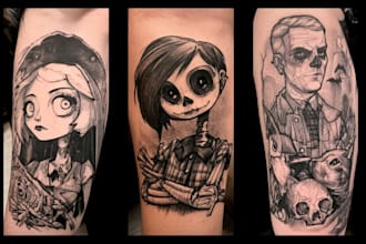 create a memorial tattoo design