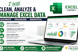 clean and analyse excel data