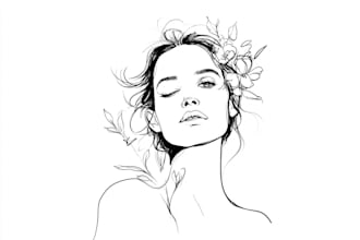 artistic line art or minimalist tattoo art