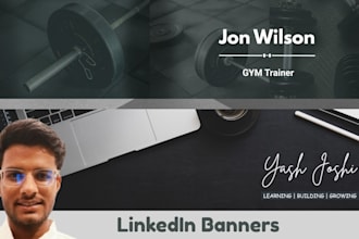 design a professional linkedin banner