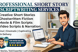 write engaging short stories, scripts, and fiction ghostwriting