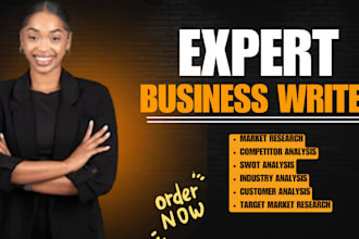 conduct market research, competitor analysis, and swot analysis