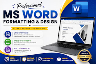format and design your ms word document
