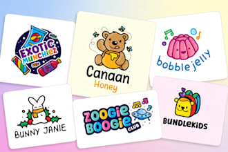 design childcare daycare education school baby store children toy shop kids logo
