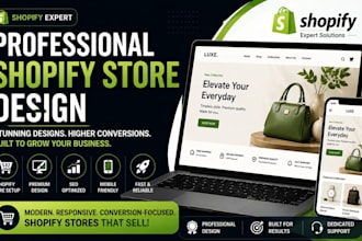 design a professional ai shopify store and shopify website