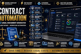 do contract automation, legal document generator and client intake for law firm