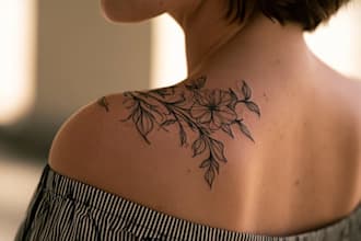 design an artistic line art or minimalist tattoo art