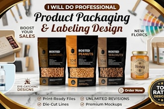 do premium coffee bag pouch  label packaging design