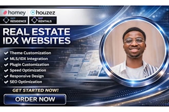 build real estate idx website using houzez, homey, wp residence, wp rentals