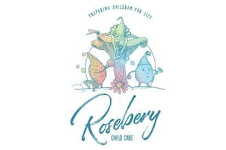 design an arty luxurious logo for a child care centre