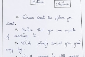 handwrite notes and letters