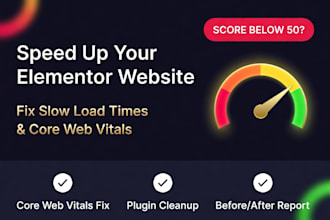 speed optimize your slow elementor wordpress website