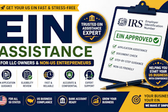 assist with ein application for US llc and non residents