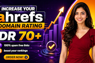 improve ahrefs DR domain rating 70 using white hat backlinks
