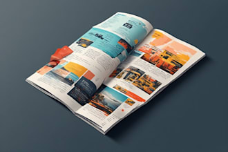 make promotional product catalog, magazine, sales kit, brochure, catalogue
