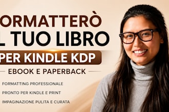 formattero il tuo libro per kindle KDP ebook e paperback