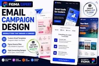 design figma email campaign, business email newsletter, email marketing template
