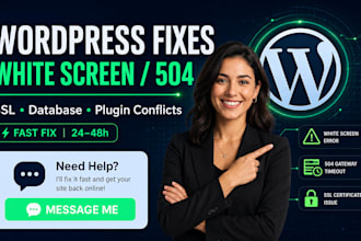 fix wordpress 504 403 critical error reduce server load setup cloudflare dns ssl