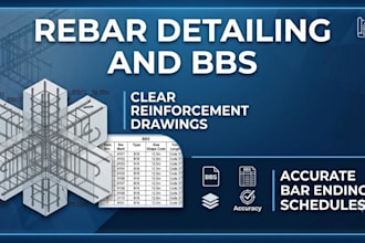 do rebar detailing, reinforcement drawings and bar bending schedules