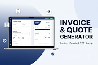 create a professional HTML invoice or quote generator for your business
