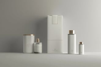design luxury product packaging, box and label design