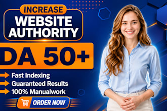increse moz da 50 high authority backlinks for SEO ranking