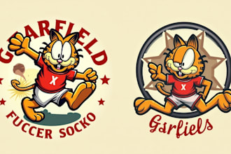 do make garfield soccer or garfield futbol or garfield bulldogs vintage logo