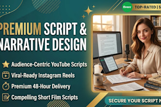 write engaging youtube video scripts and viral reels scripts