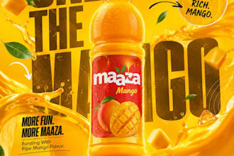 design premium product advertisement posters and social media ads