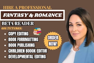 beta read novel with detailed critique and fantasy novel