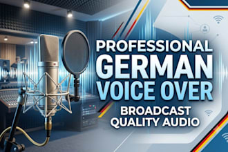 record authentic german voice over for commercials ads and ai narration