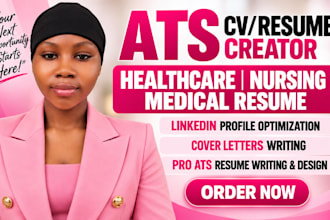 write or edit healthcare resume, nursing resume or medical resume