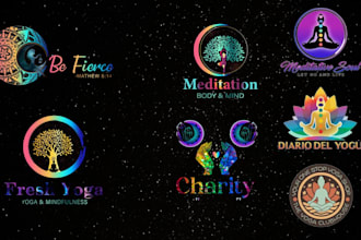 design sacred geometry, mystical or mandala logo
